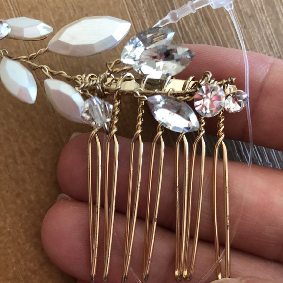 NWOT! Brides & Hairpins RHEA HALO COMB gold bridal comb - Picture 9 of 11
